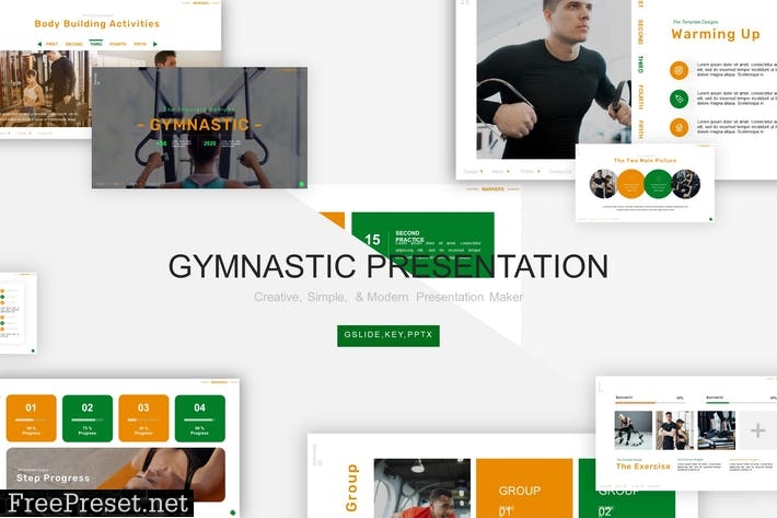 Gymnastic Presentation Template YZU2RGM