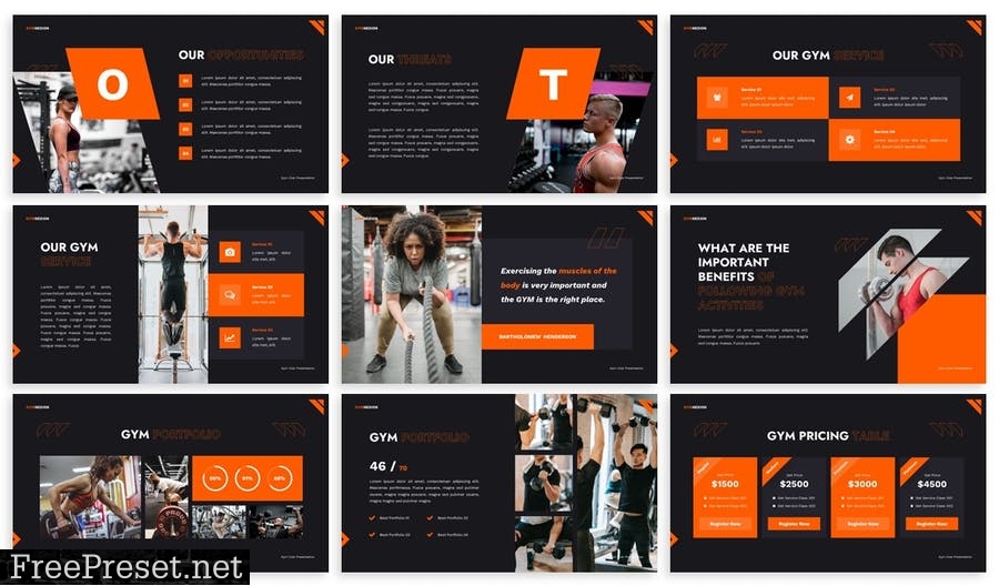 Gymnexion - Powerpoint Presentation Template BBYHHK5