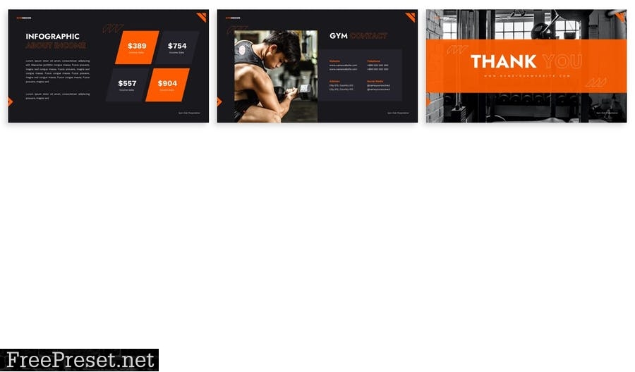 Gymnexion - Powerpoint Presentation Template BBYHHK5