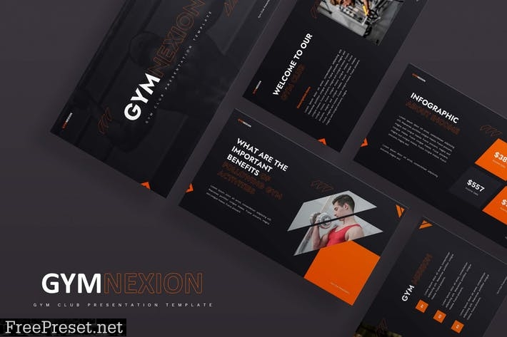 Gymnexion - Powerpoint Presentation Template BBYHHK5