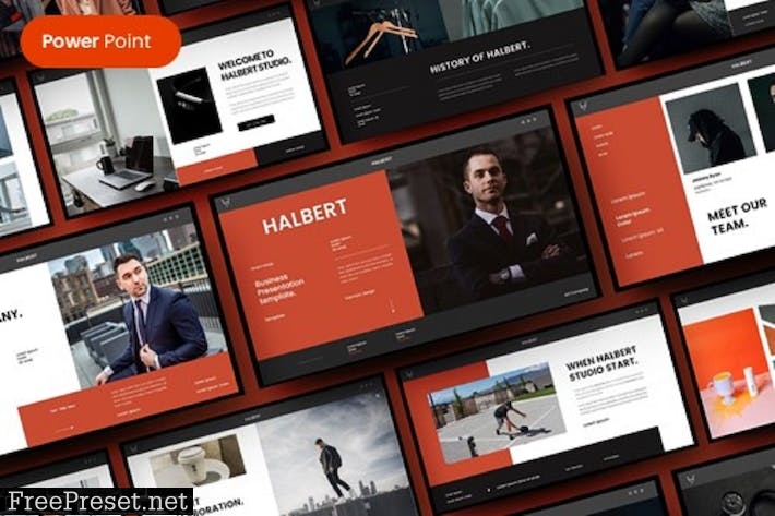 Halbert – Business PowerPoint Template DUU5Q2N