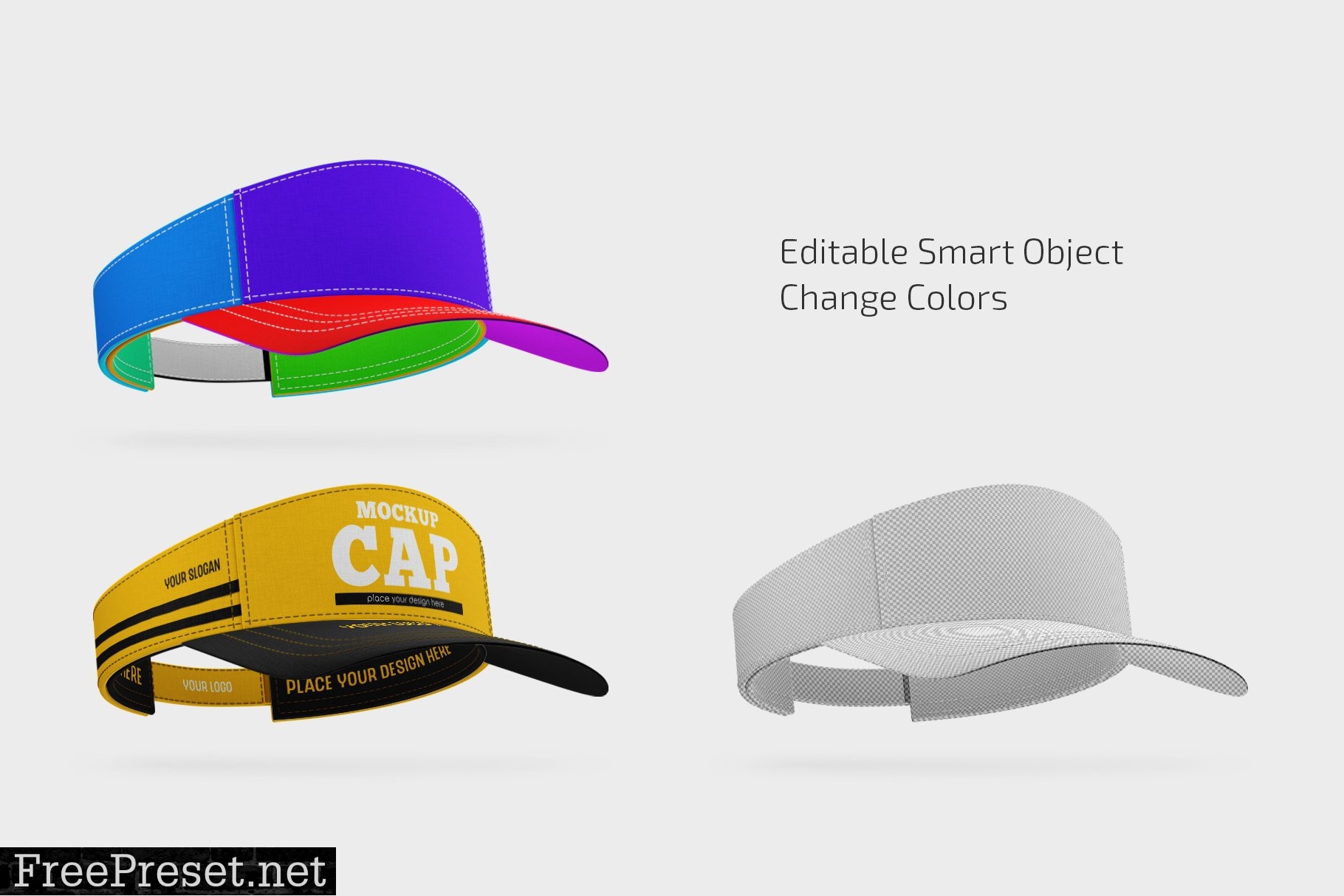 Half Cap Mockup Set 7186704