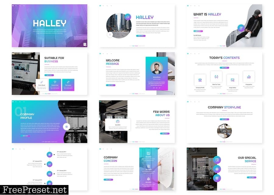 Halley - Presentation Template AYX3SK2