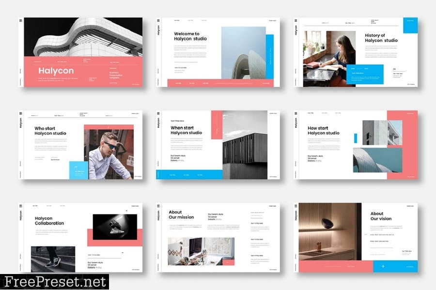 Halycon – Business PowerPoint Template MKP4Z4S