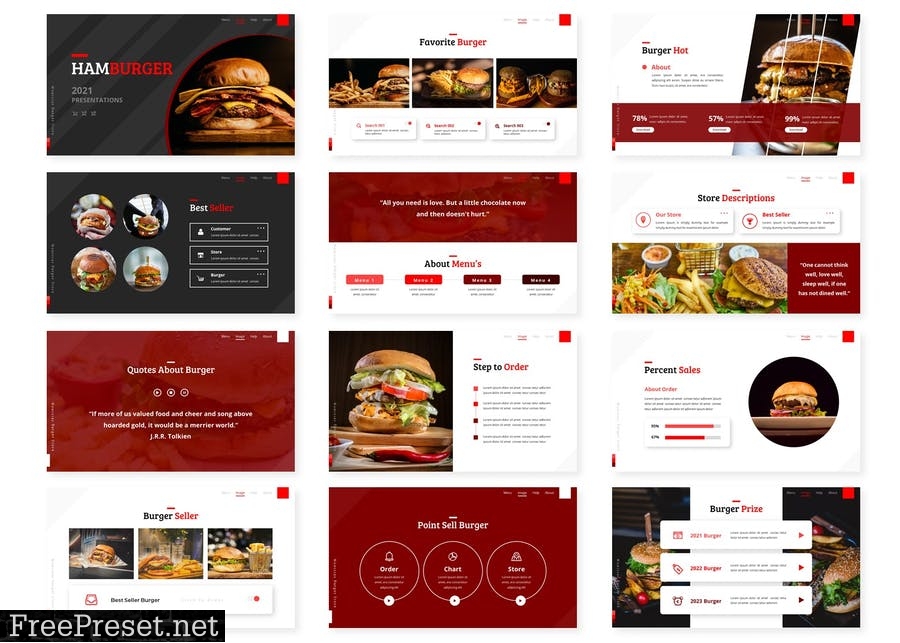 Hamburger - Presentation Template 5T5V3GV