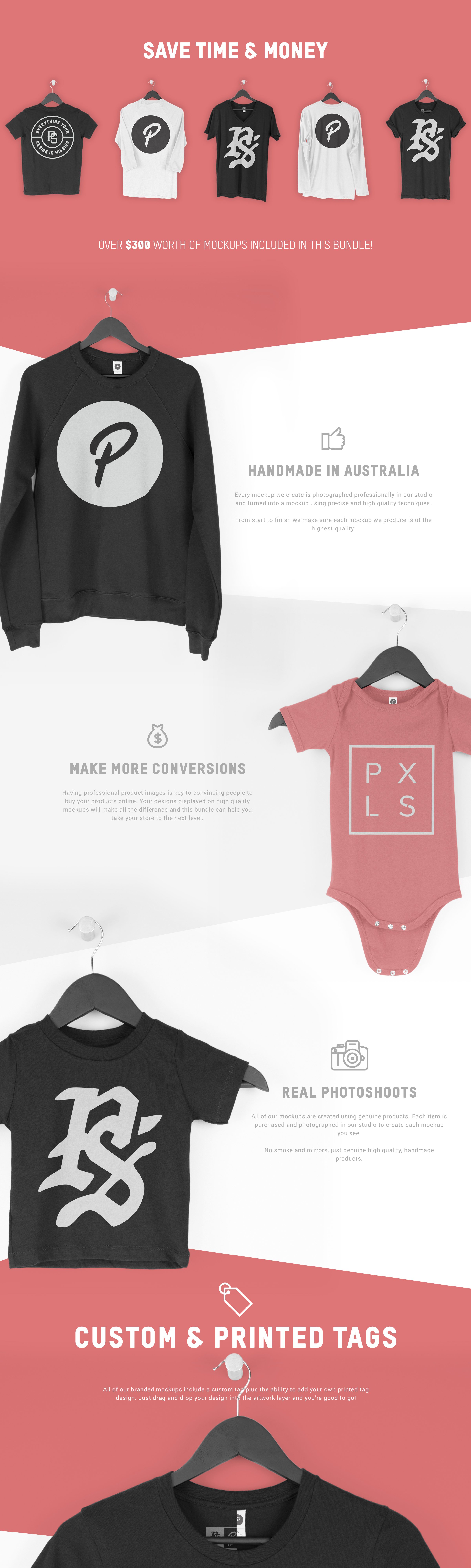 Hanging Apparel Mockup Bundle 3432877