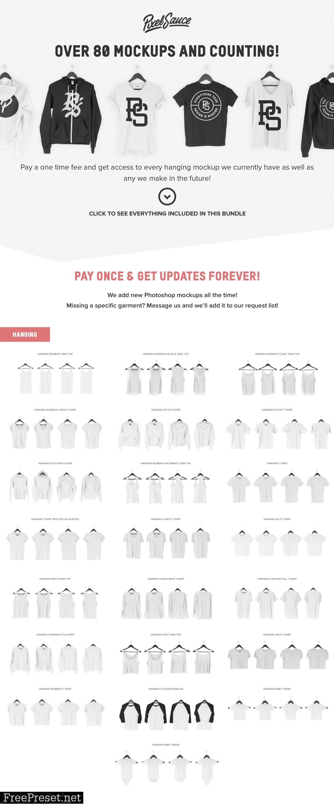 Hanging Apparel Mockup Bundle 3432877