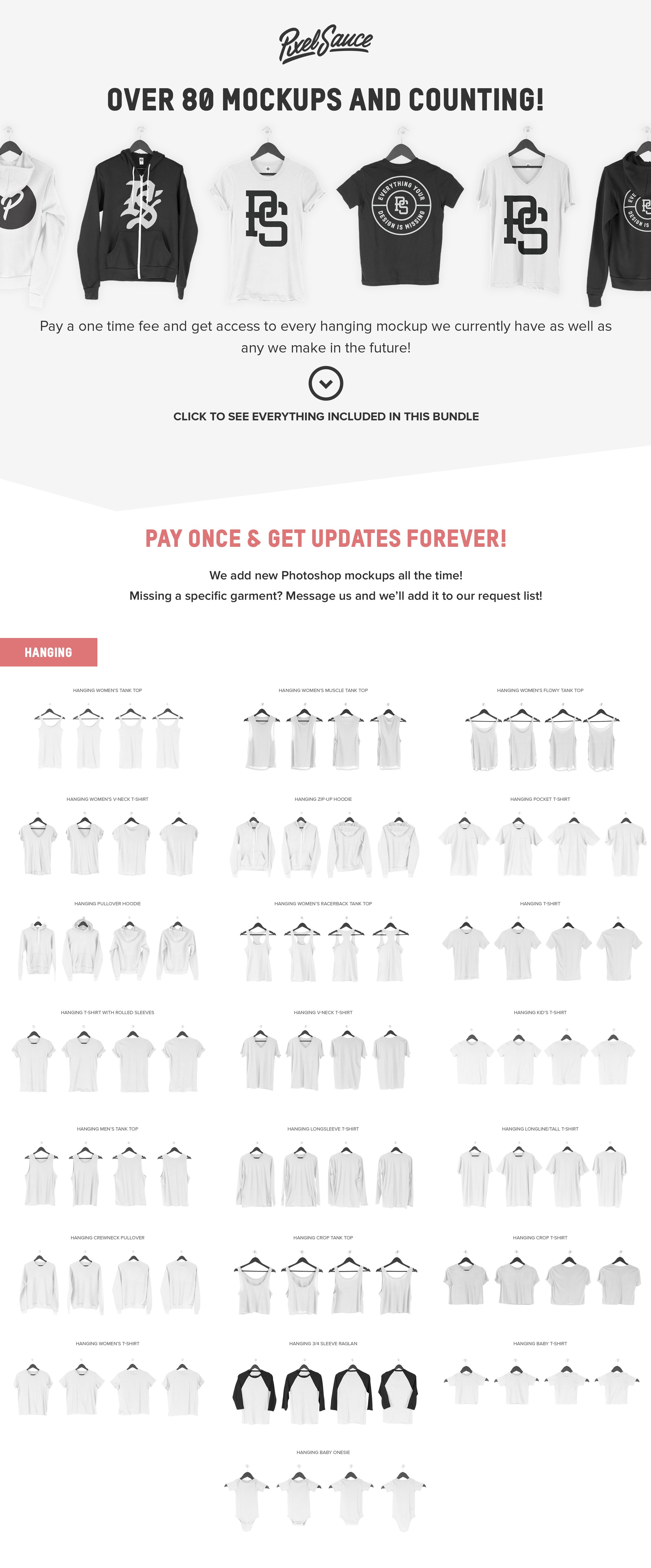 Hanging Apparel Mockup Bundle 3432877