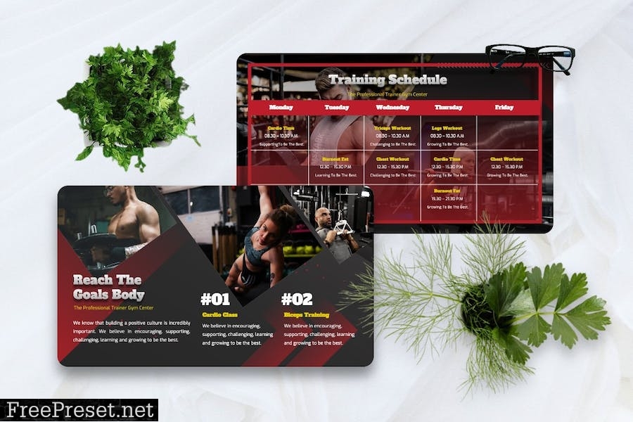 Harlot - Gym Muscle Powerpoint Templates 7H6Q8ZV