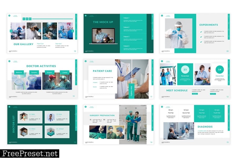 Healthcare Presentation Template S586MJU