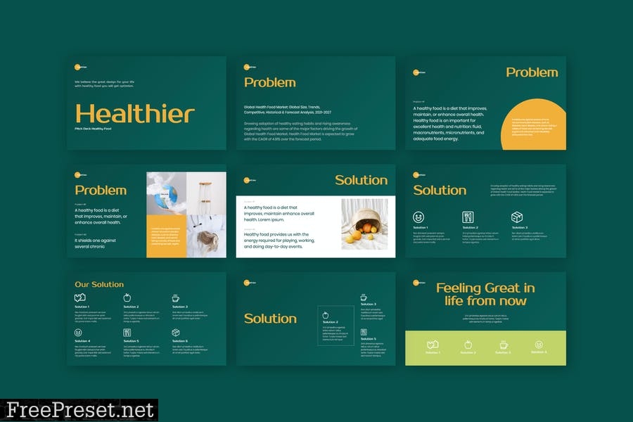 Healthier - Healthy Food _ Beverages Pitch Deck 7KCNCPX