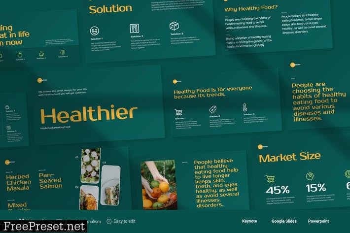 Healthier - Healthy Food _ Beverages Pitch Deck 7KCNCPX