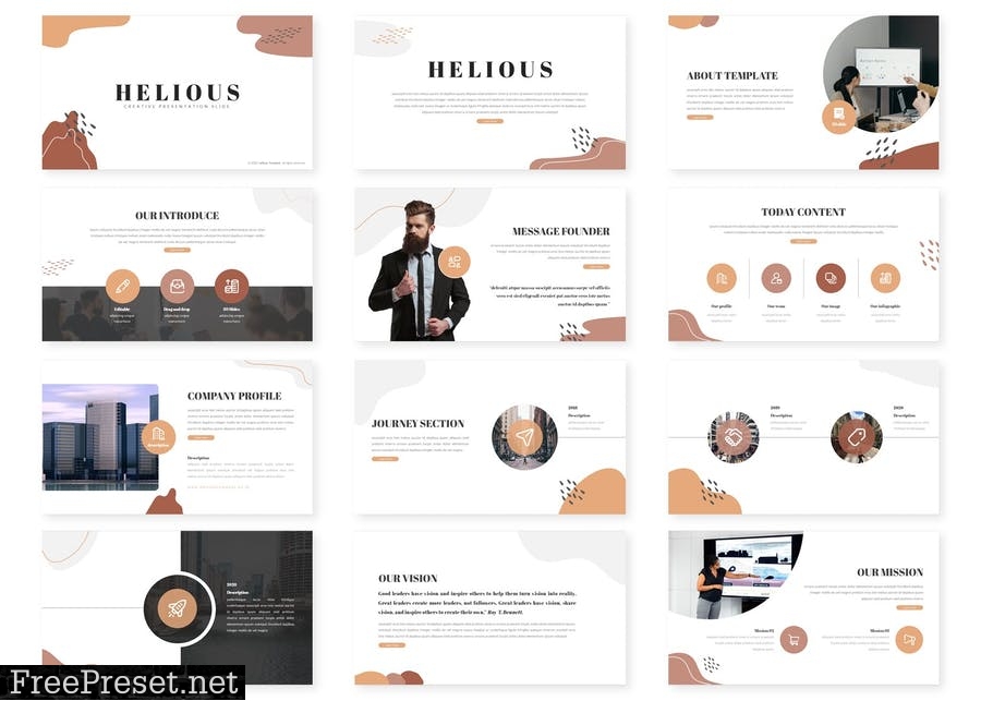 Helious - Presentation PPTX / GSlides / Key XA643K3
