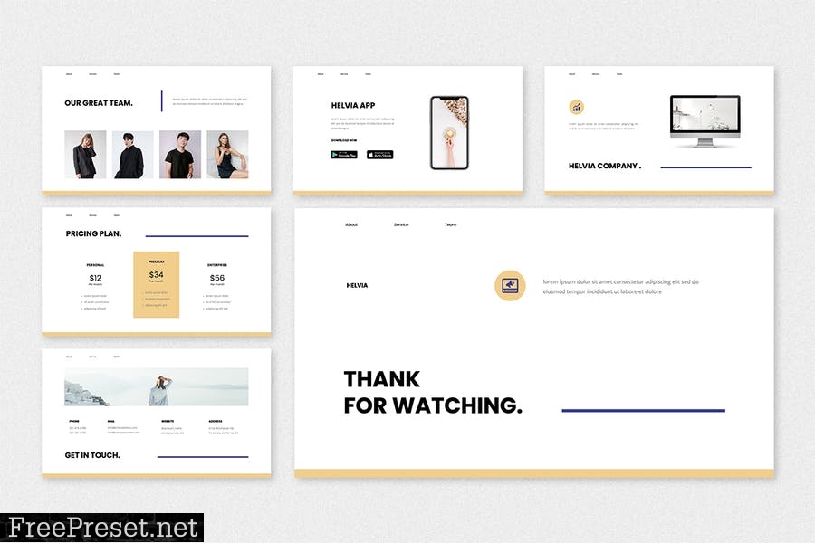 Helvia - Minimal PowerPoint Template NTYDXXF