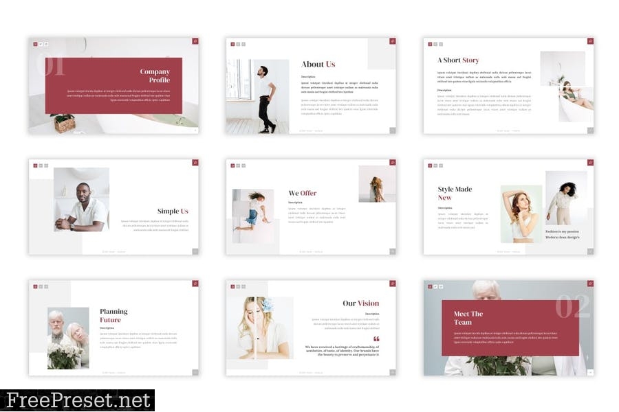 Hensly - Powerpoint Template 99NGM6W