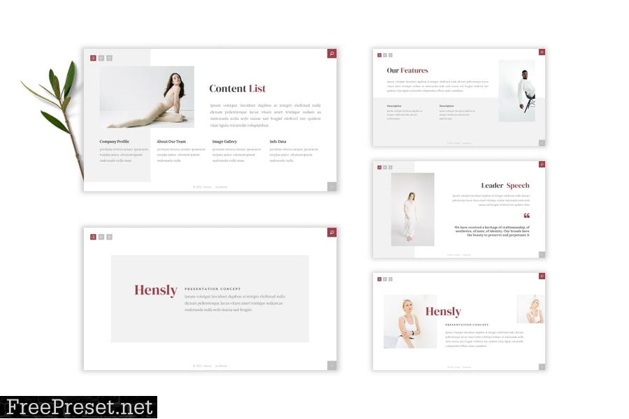 Hensly - Powerpoint Template 99NGM6W