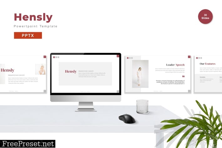 Hensly - Powerpoint Template 99NGM6W