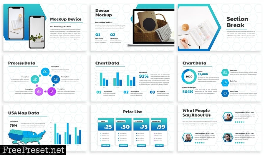 Hexacol - Business Powerpoint Template JHCKHQG