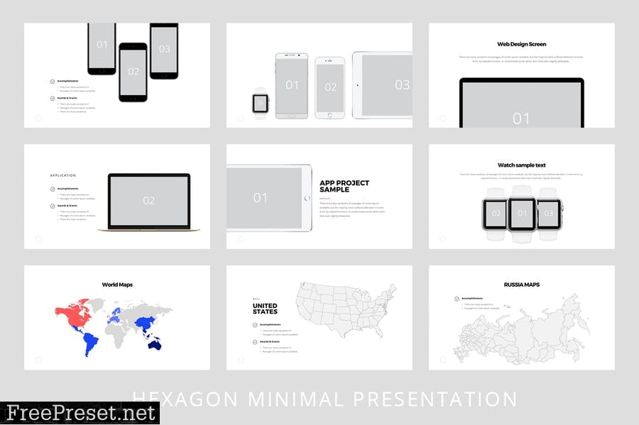 Hexagon - Powerpoint Template NVJ5UW