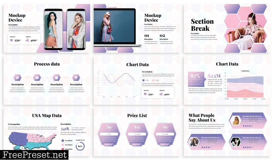 Hexsion - Business Powerpoint Template A6UTF45