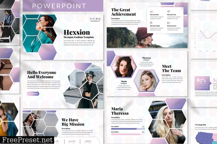 Hexsion - Business Powerpoint Template A6UTF45