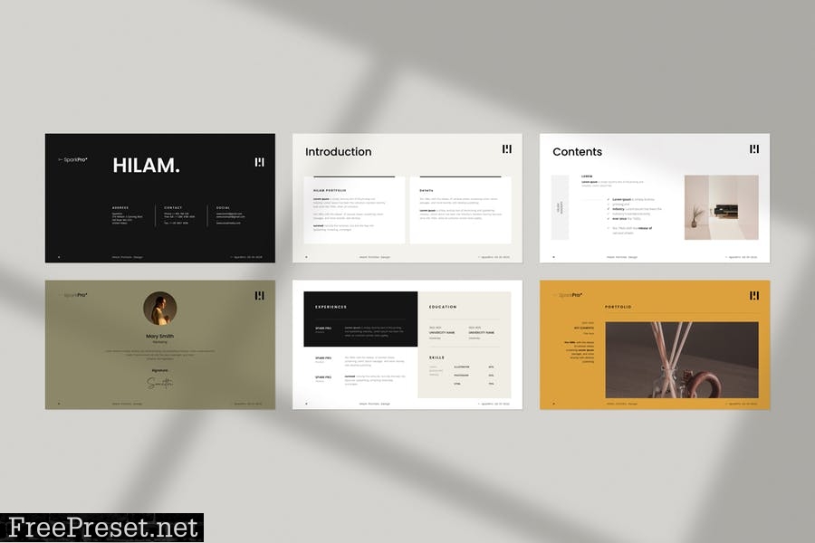 Hilam Portfolio Template BN7N8RP