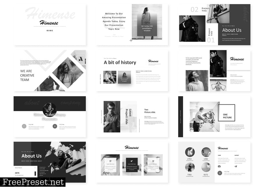 Himense - Powerpoint Template 45M86Q