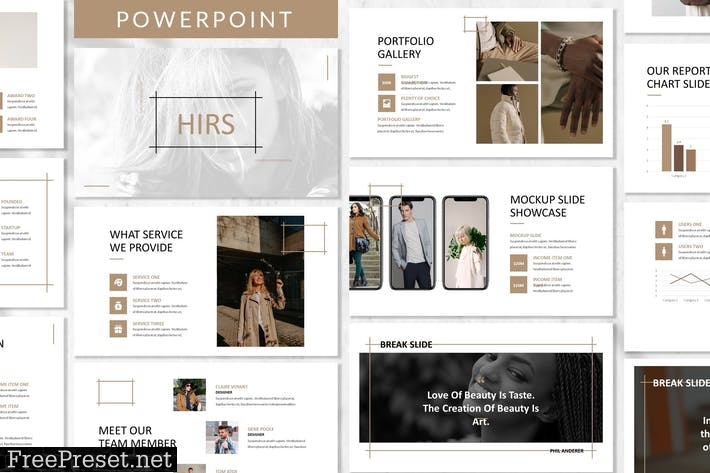 Hirs - Business Powerpoint Template DBFEQBY