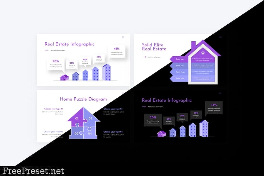 Homestate Real Estate PowerPoint Template 9QHCXPN