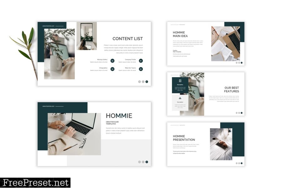 Hommie - Powerpoint Template D8UTV94