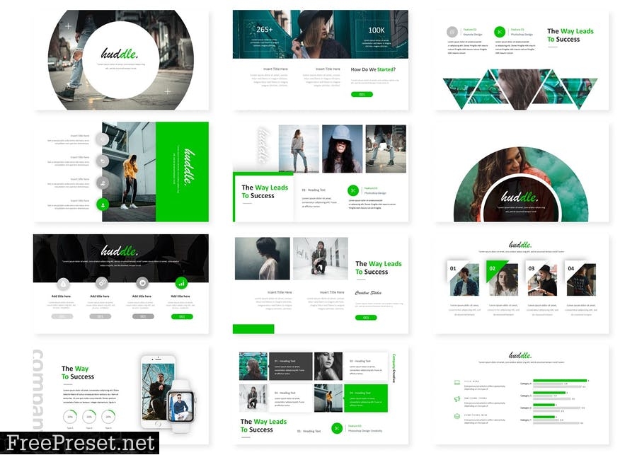 Huddle - Powerpoint Template Q75PXS