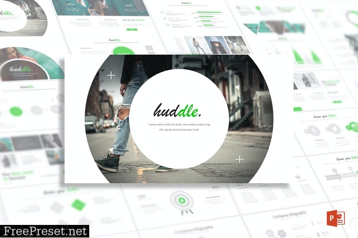 Huddle - Powerpoint Template Q75PXS