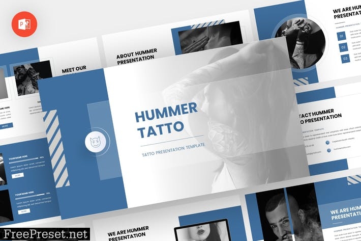 Hummer - Tatto Powerpoint Template WC439V5