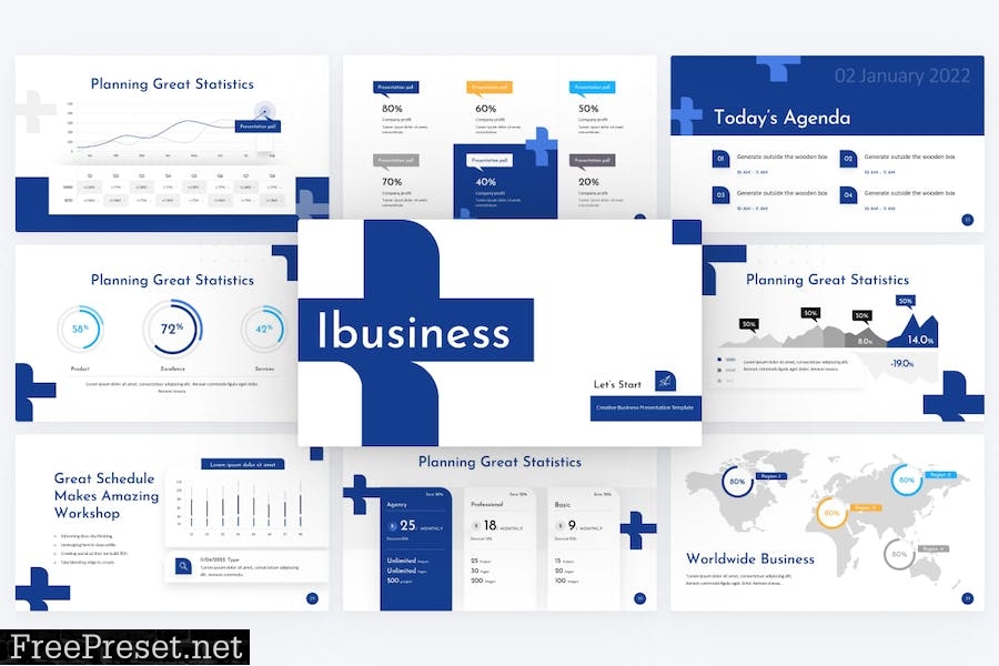 Ibusiness Creative Business PowerPoint Template E8YM3V3