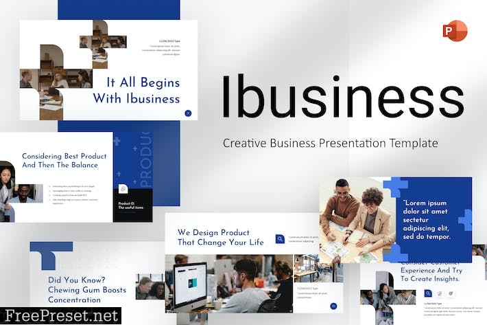 Ibusiness Creative Business PowerPoint Template E8YM3V3