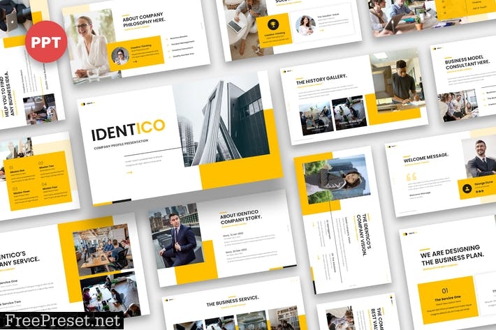 Identico - Company Profile Powerpoint CT9J4KS