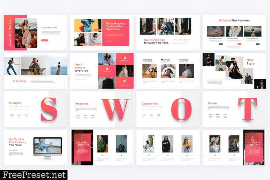 In Fashion Fashion PowerPoint Template 4AWY9QB