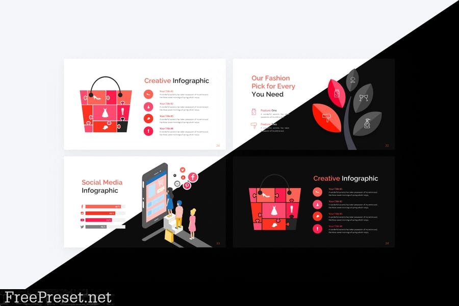 In Fashion Fashion PowerPoint Template 4AWY9QB