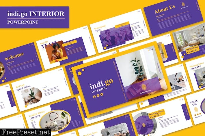 Indigo Interior - Powerpoint KPTXW6P