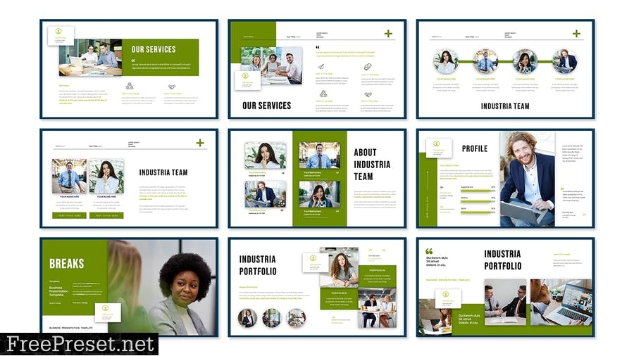 Industria - Business Presentation PowerPoint VG5JYD6