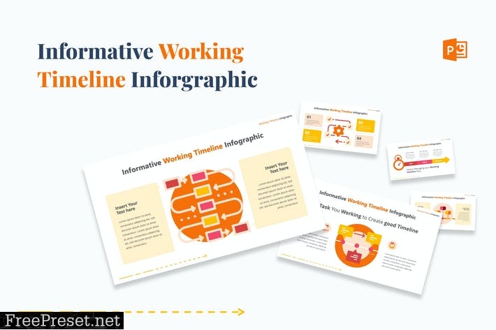 Informative Working Timeline Infographic P-Point 6YCAE2X