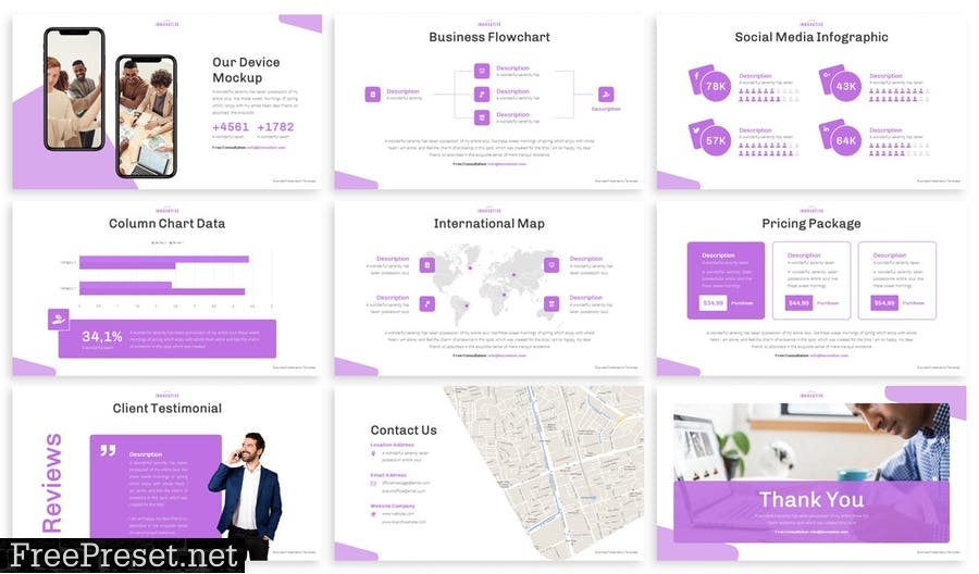 Innovative - Business Powerpoint Template B25SYT7