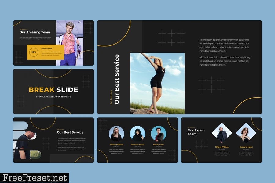 Inspire - Creative PowerPoint Template B7LK4XU