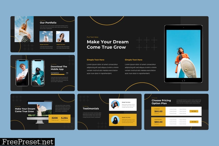 Inspire - Creative PowerPoint Template B7LK4XU