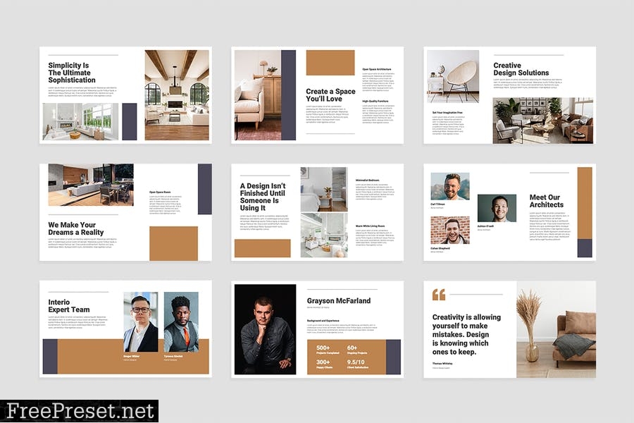 Interior Design PowerPoint Presentation Template 5RQPPJM