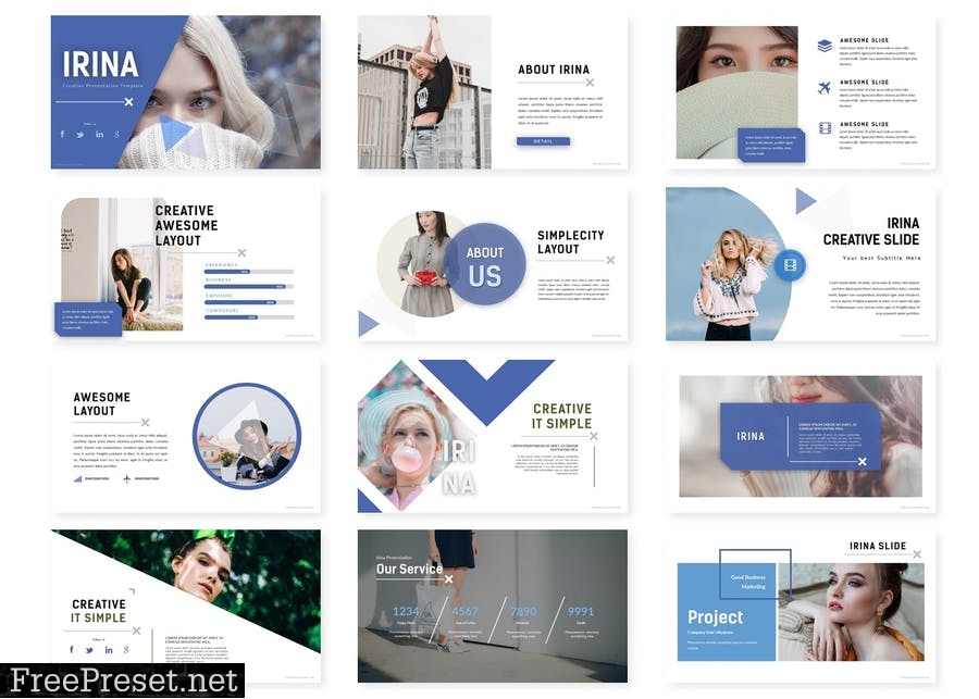 Irina - Google Slides Template 7K853E