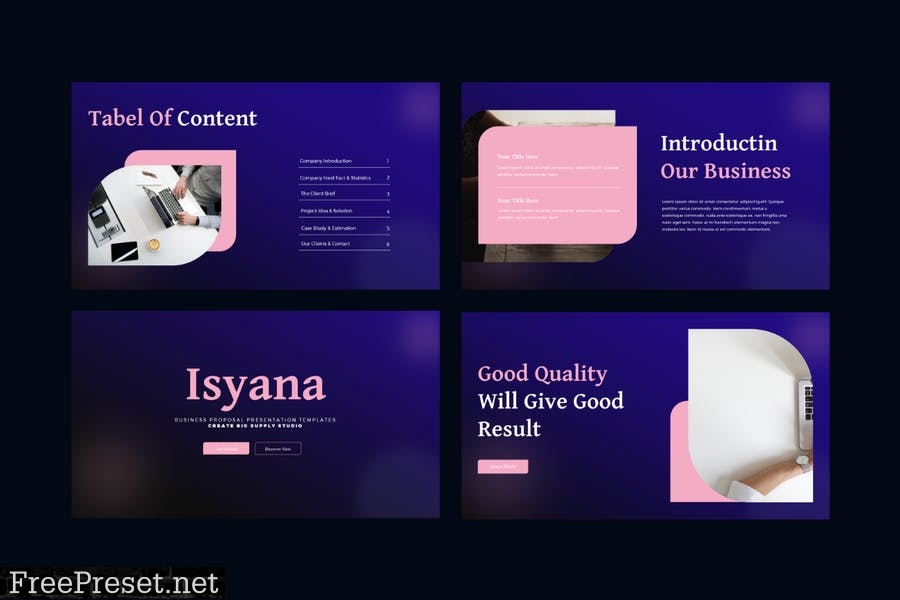 Isyana Powerpoint Business Proposal Presentation MXNFYBX