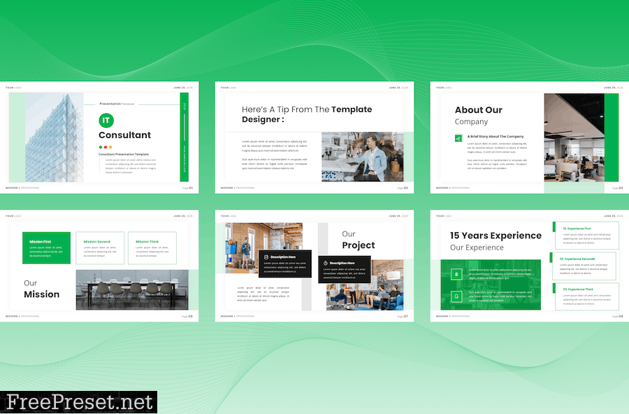 IT Consultant Presentation Template - Powerpoint JMKBZWH