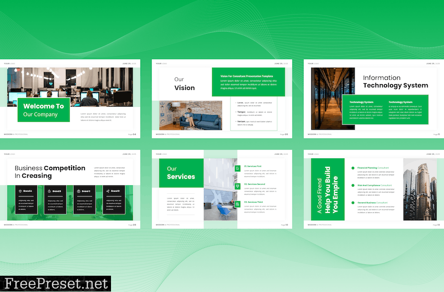 IT Consultant Presentation Template - Powerpoint JMKBZWH