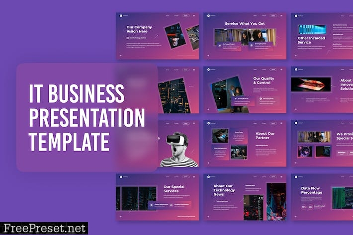 IT Powerpoint Template NXU5Q6Y